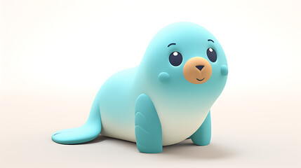Adorable Aqua Seal Toy