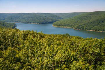 Allegheny National Forest Overlook of the Allegheny River in Pennsylvania