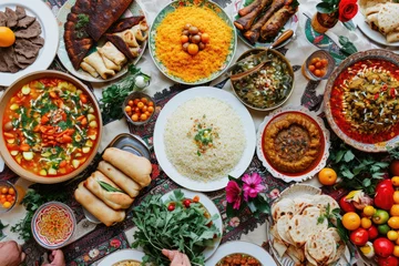 Poster Nowruz feast of culinary delights © Veniamin Kraskov