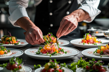 Chefs culinary artistry in action