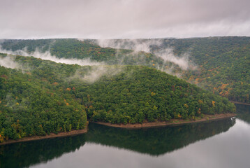Allegheny National Forest Overlook of the Allegheny River in Pennsylvania