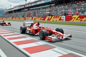 Reportage photo from formula1 auto racing.