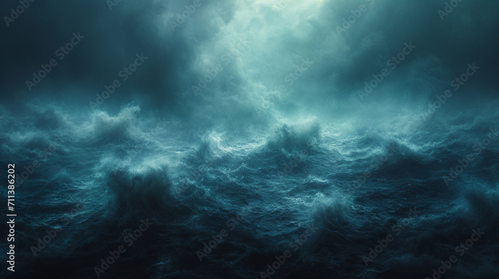 Poster a storm of dark, brooding colors smeared across the canvas, creating a moody atmosphere.