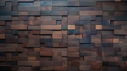 Dark brown wood texture background with natural figure, wooden panels surface for ceramic wall tile design and floor.