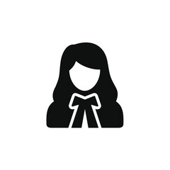 Advocate icon isolated on transparent background. Lawyer icon
