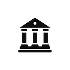 Court house icon isolated on transparent background
