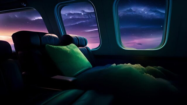 Its not just the cozy interiors that make our private jet stand out, but also the unparalleled views of the Northern Lights right outside your window. Sit back, relax, and lose yourself in