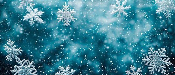 Ice snowflakes background.Crystal frozen particles. wintertime mockup. Generative ai.	