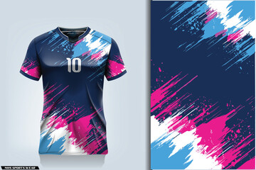 Sports jersey and t-shirt template sports jersey design vector. Sports design for football, racing, gaming jersey. Vector.