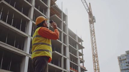 construction worker on building site