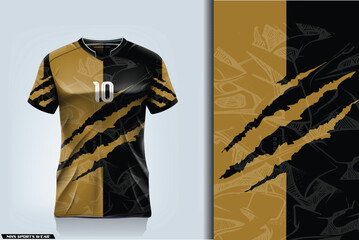 Sports jersey and t-shirt template sports jersey design vector. Sports design for football, racing, gaming jersey. Vector.