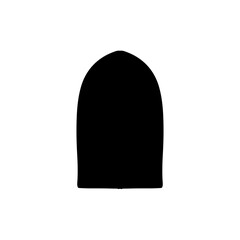 Architectural type of arches shape. Traditional western and Islamic culture design