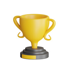 3D Award Model A Tribute to Talent. 3d illustration, 3d element, 3d rendering. 3d visualization isolated on a transparent background