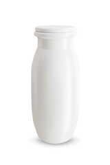 Yogurt bottle isolated on white background. 3d-rendering