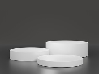 white pill box on black background