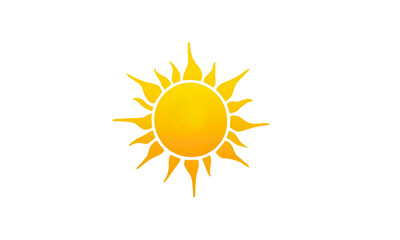 Sun simple illustration. Vector illustration