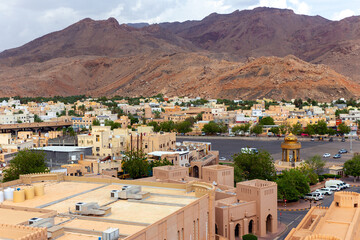 Nizwa city. View from above. Sultanate of Oman