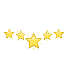 Rating stars. Popularity and quality assessment, vector illustration