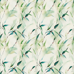 seamless pattern with leaves