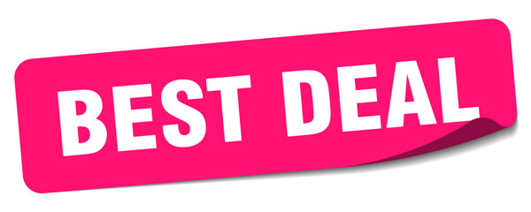 best deal sticker. best deal label