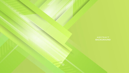 Green geometric wallpaper background. Dynamic shape composition. 3D vector graphic illustration.
