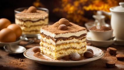 cake with nuts and raisins