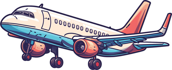 Obraz na płótnie Canvas Minimalist Airplane Art