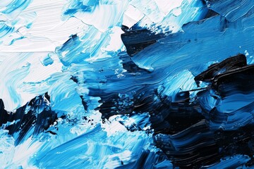 Abstract blue art painting background. Modern art. Contemporary art