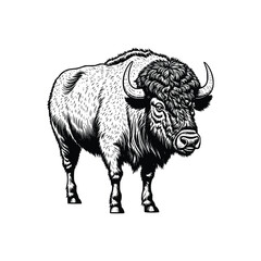 Buffalo wild animal vector EPS