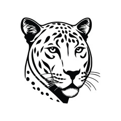 Cheetah wild animal icon vector EPS