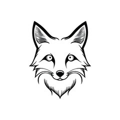 Fox wild animal icon vector EPS