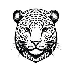 Jaguar wild animal icon vector EPS