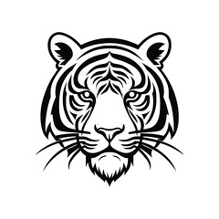 Tiger wild animal icon vector EPS