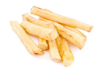 French Fried Potatoes isolated on white background