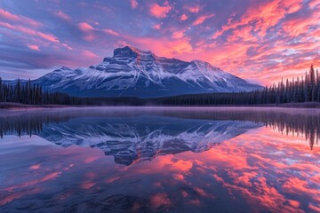 Fototapeta na wymiar sunrise in the mountains. 