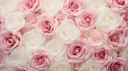 Obraz na płótnie Canvas romantic backdrop roses background illustration love beauty, nature petals, bloom bouquet romantic backdrop roses background