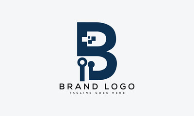 letter BI logo design vector template design for brand.
