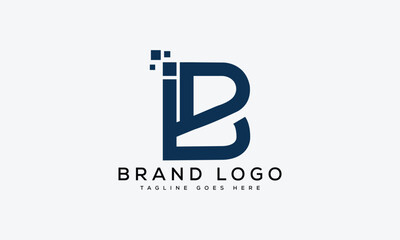 letter BI logo design vector template design for brand.