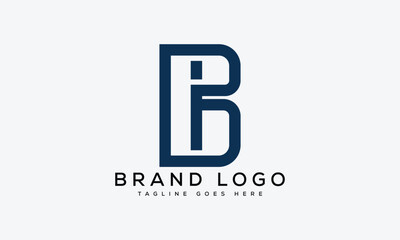 Obraz premium letter BI logo design vector template design for brand.