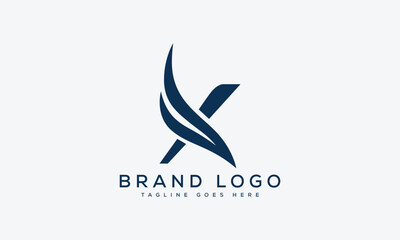 letter X logo design vector template design for brand.