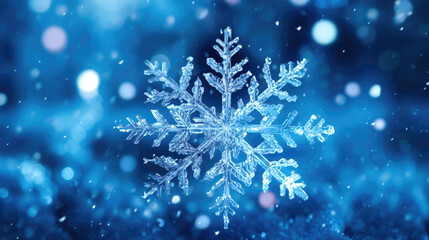 Fototapeta na wymiar Festive Season Magic: Enchanting Snowflake Overlays in Holiday Visuals