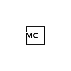 MC logo. M C design. White MC letter. MC, M C letter logo design. Initial letter MC linked circle uppercase monogram logo. M C letter logo vector design. MC letter logo design five style.	
