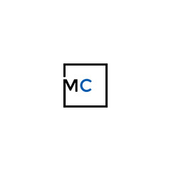 MC logo. M C design. White MC letter. MC, M C letter logo design. Initial letter MC linked circle uppercase monogram logo. M C letter logo vector design. MC letter logo design five style.	
