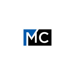 MC logo. M C design. White MC letter. MC, M C letter logo design. Initial letter MC linked circle uppercase monogram logo. M C letter logo vector design. MC letter logo design five style.	
