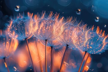 Whimsical Dandelion Abstraction