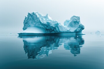 Cool and Enigmatic Abstract Icebergs