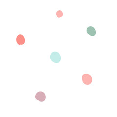 Simple polka dot pattern. Vector background in pastel colors