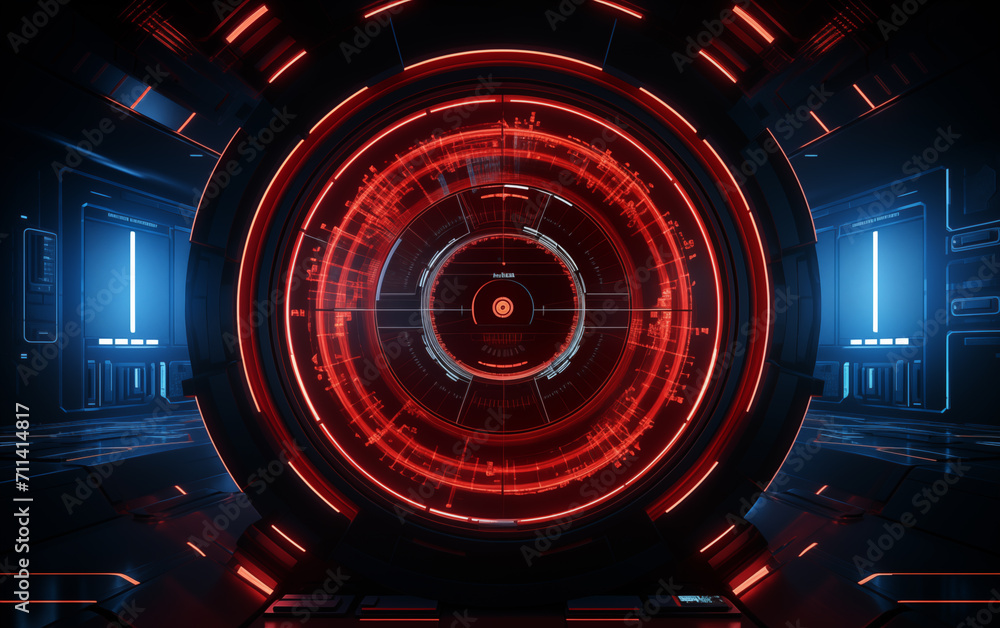 Poster technological dashboard background,created with generative ai tecnology.