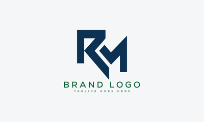 letter RM logo design vector template design for brand.