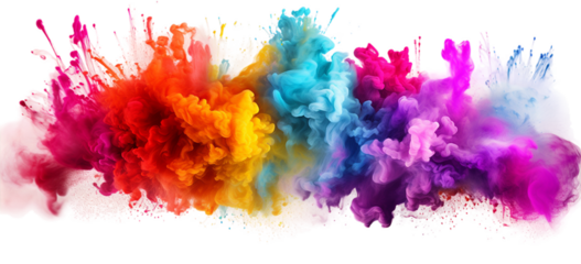 Holi Colorful powder explosion